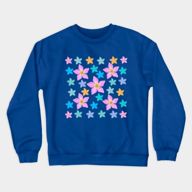 Wildflower Mosaic Crewneck Sweatshirt by Suncatcher Photos - Apparel - Home Decor